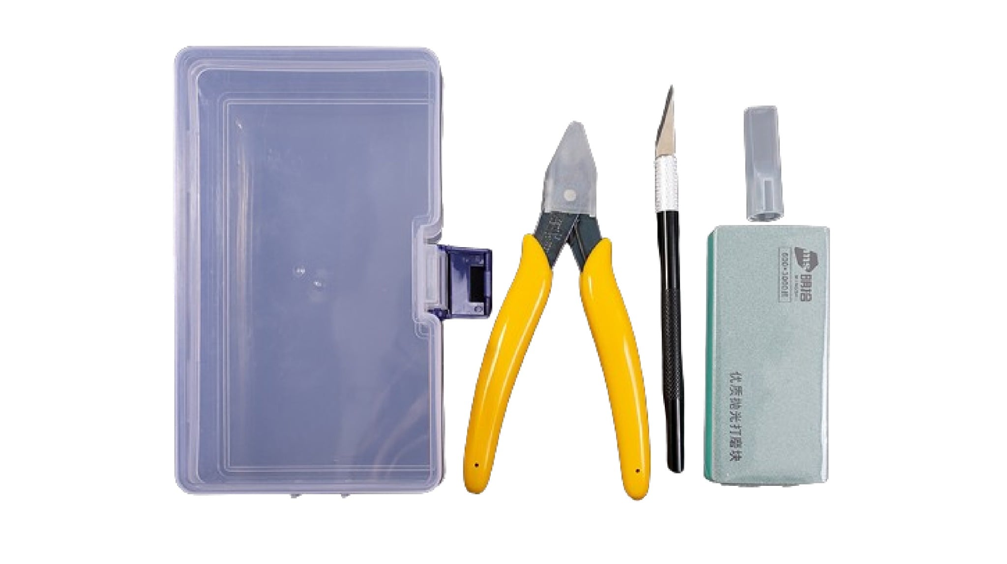  Bộ 4 món dụng cụ kềm - dao - mút nhám dành cho mô hình PK457 