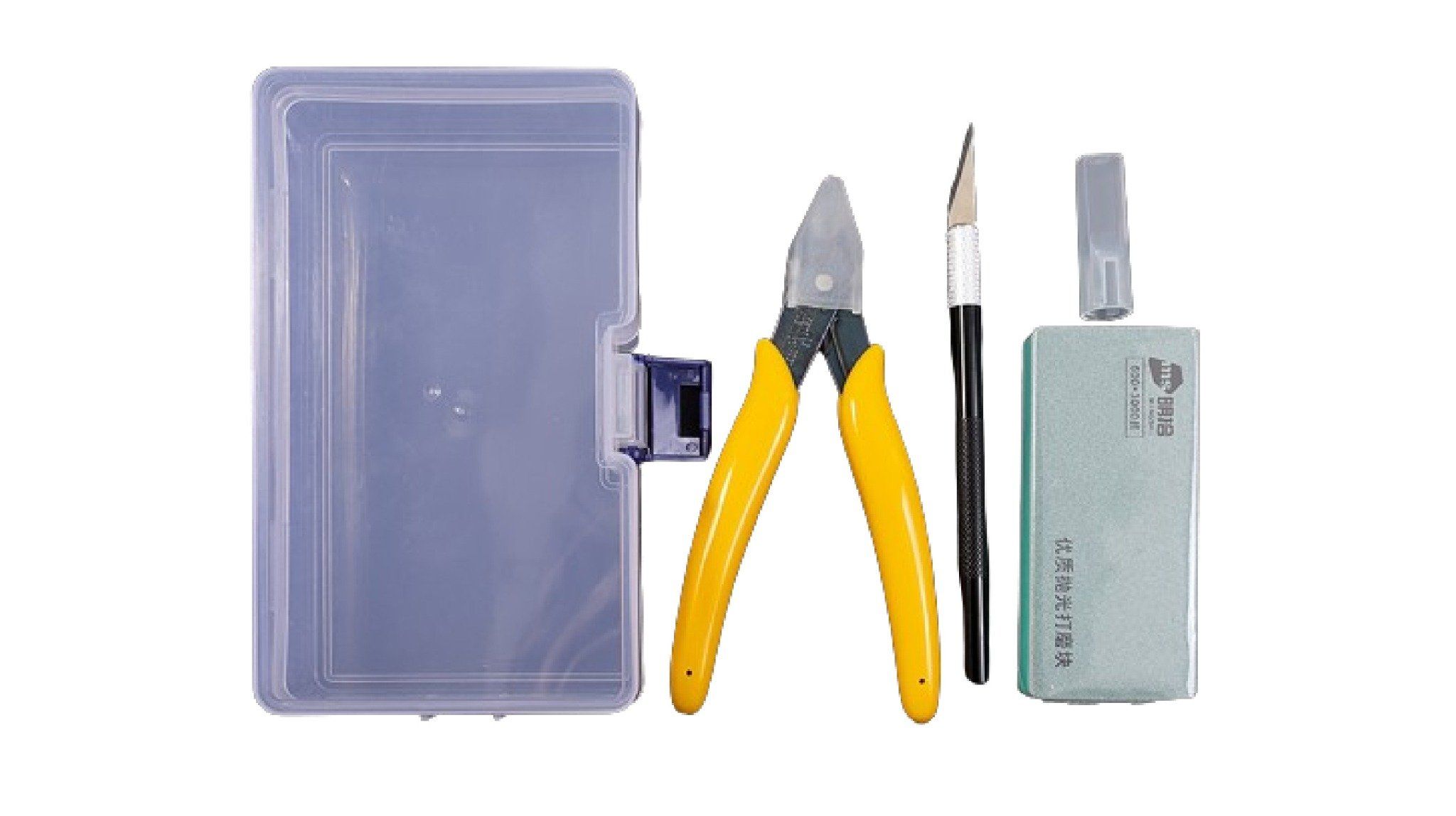  Bộ 4 món dụng cụ kềm - dao - mút nhám dành cho mô hình PK457 