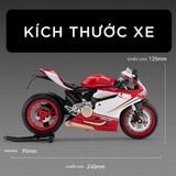  Mô hình xe Ducati 1199 đi kèm ben nâng - có phuộc nhún trước và sau - có đèn và âm thanh tỉ lệ 1:9 Alloy model MT09009 