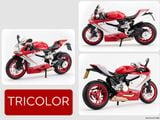  Mô hình xe Ducati 1199 đi kèm ben nâng - có phuộc nhún trước và sau - có đèn và âm thanh tỉ lệ 1:9 Alloy model MT09009 