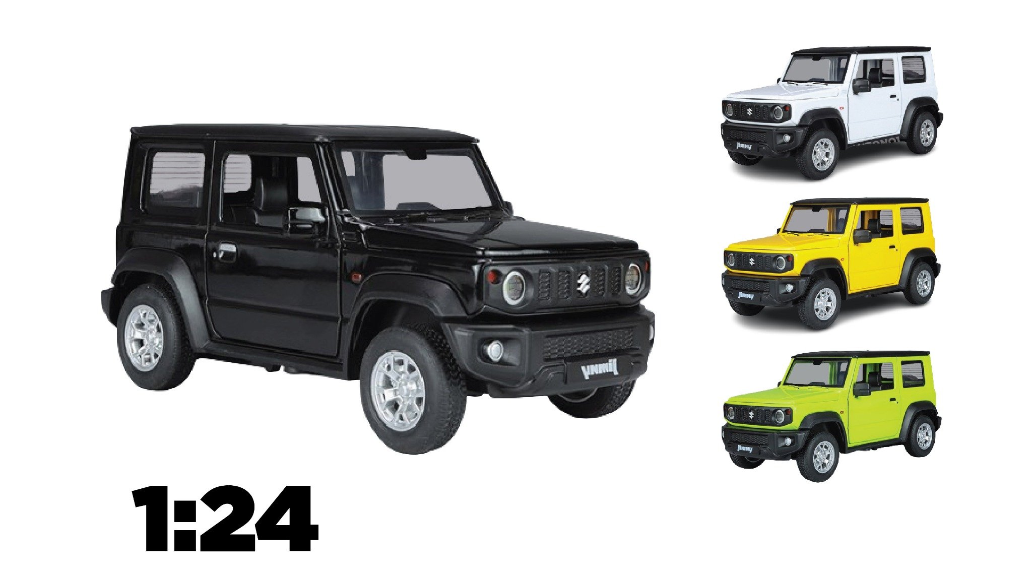  Mô hình xe Suzuki Jimny tỉ lệ 1:24 Alloy Model OT451 