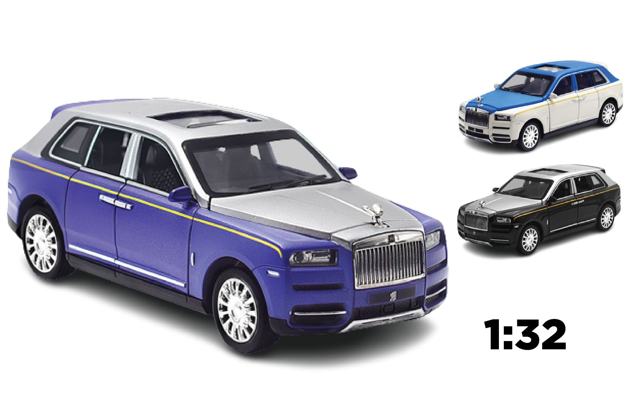  Mô hình xe Rolls Royce Cullinan tỉ lệ 1:32 Alloy Model 8121 