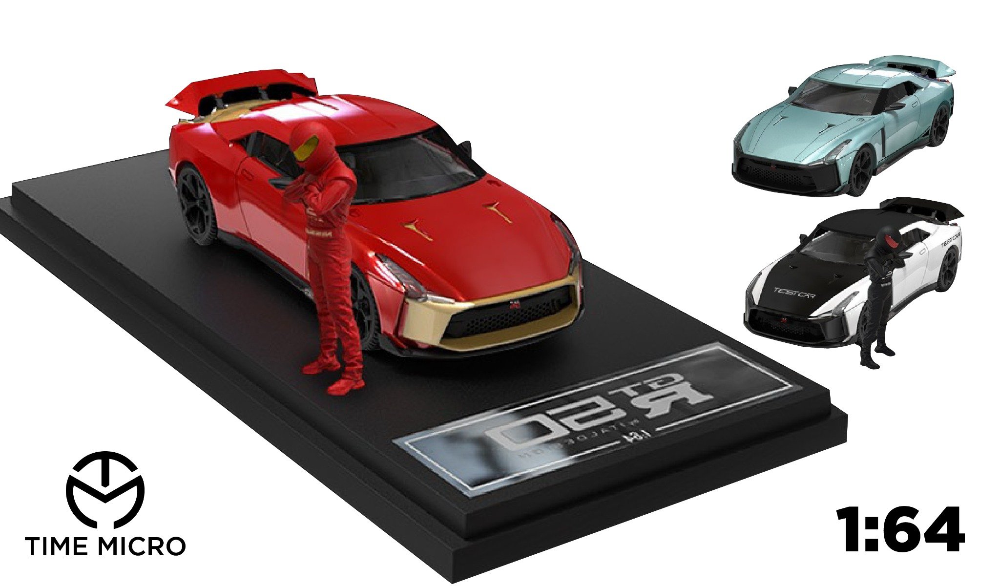  Mô hình xe Nissan GTR50 tỉ lệ 1:64 Time micro 