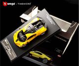 Mô hình xe Bugatti Divo yellow Bburago x Time micro tỉ lệ 1:64 TM640906 