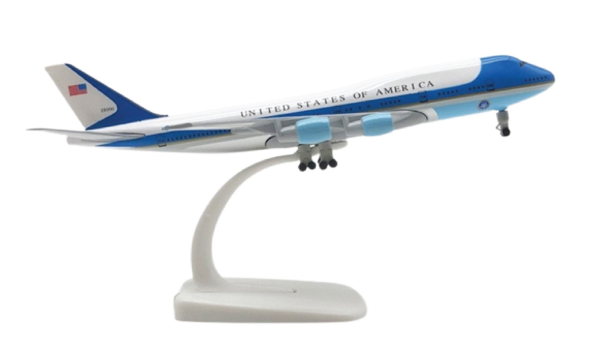  Mô hình máy bay Chuyên cơ tổng thống Mỹ Boeing B747 Air Force One 20cm MB20021 