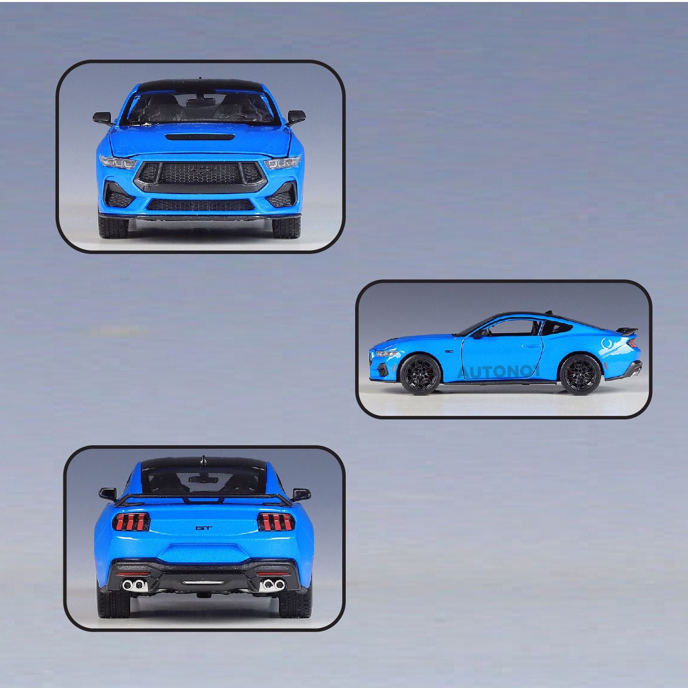  Mô hình xe Ford Mustang GT 2024 full open - đánh lái được tỉ lệ 1:25 Welly OT529 