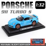  Mô hình xe Porsche 911 Turbo S full open , có đèn và âm thanh tỉ lệ 1:32 Miniauto OT351 