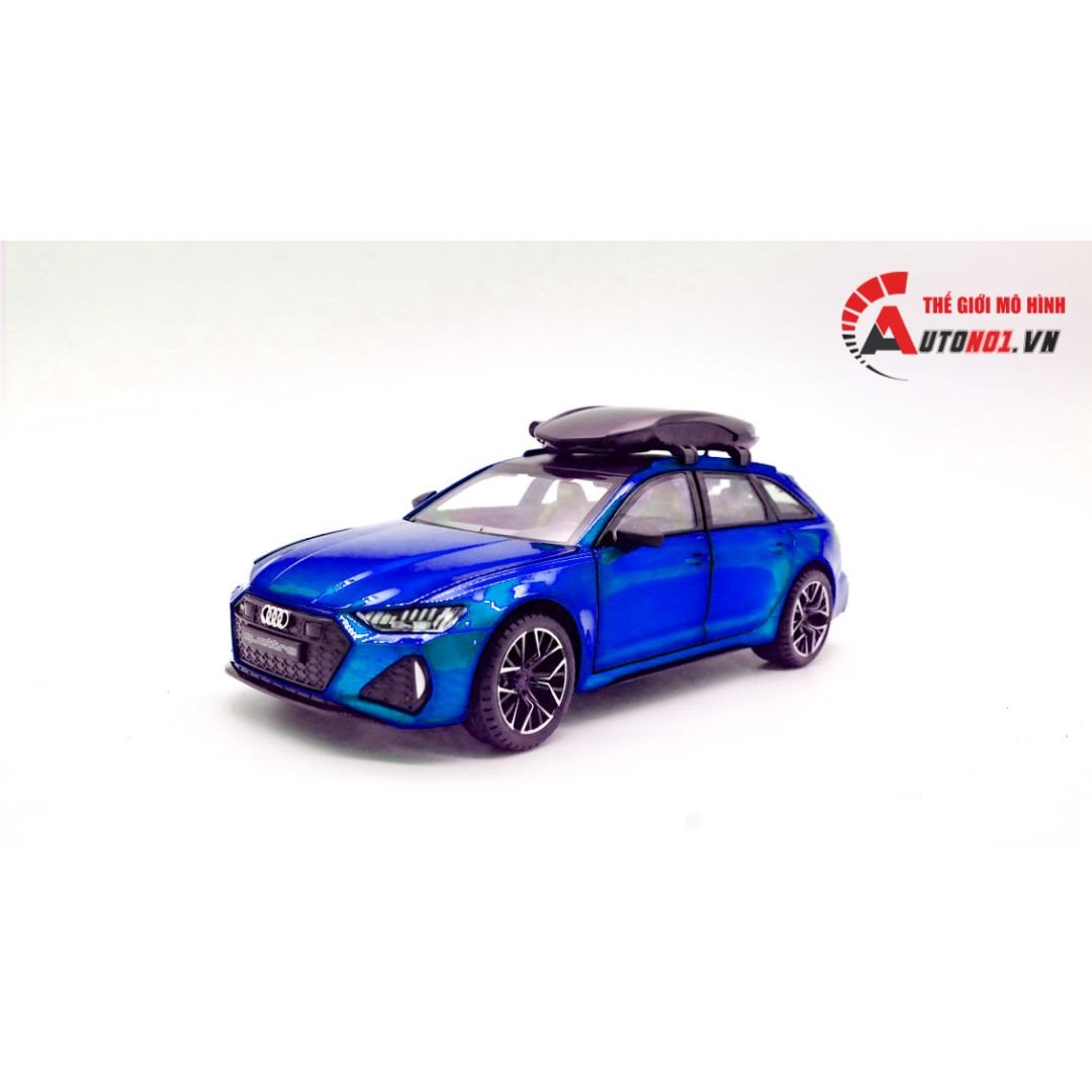  Mô hình xe Audi RS6 Quattro đánh lái được box camping tỉ lệ 1:24 Jinlifang OT422 