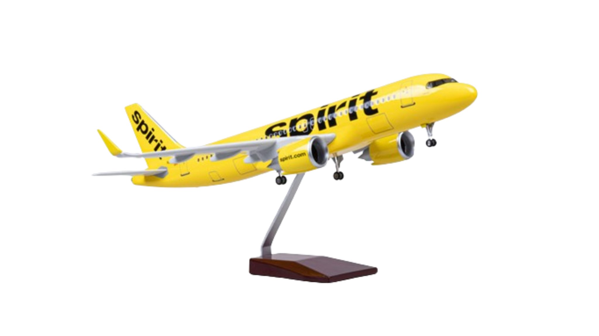  Mô hình máy bay Spirit Airlines Airbus A320 47cm 1:200 có đèn led tự động theo tiếng vỗ tay hoặc chạm MB47070 