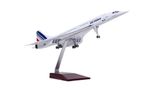  Mô hình máy bay phản lực siêu thanh Concorde Air France 47cm có đèn led tự động theo tiếng vỗ tay hoặc chạm MB47072 