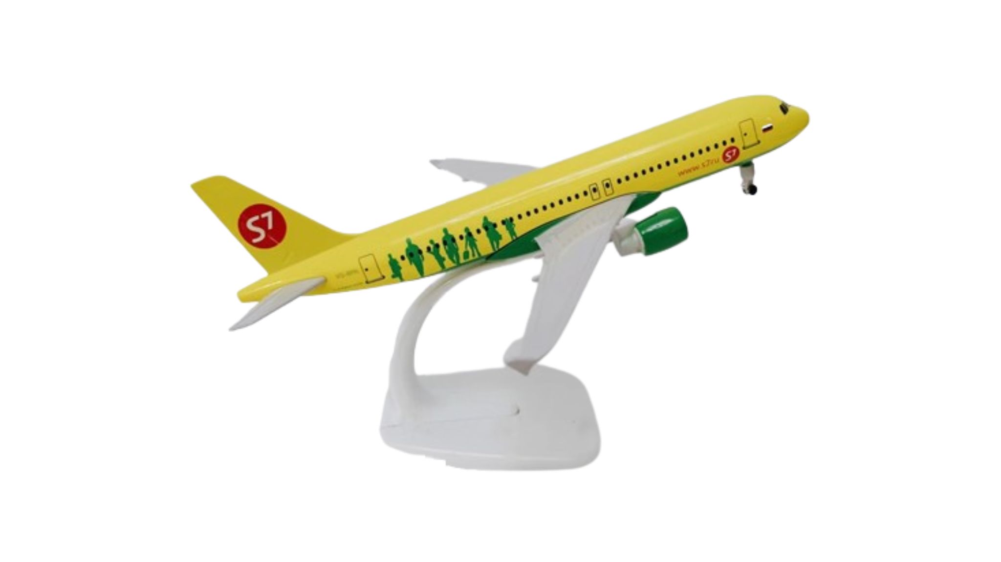  Mô hình máy bay Siberia S7 Airbus A320 kích thước 20cm MB20096 