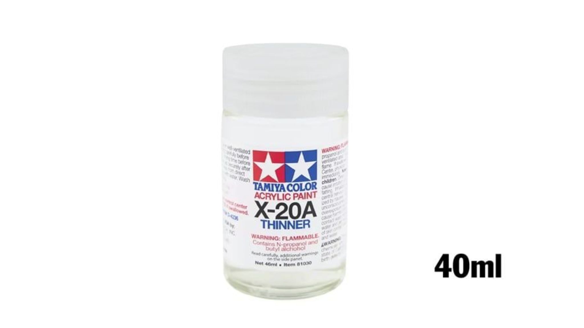  Acrylic x20a thinner dung dịch pha sơn thinner gốc acrylic 40ml Tamiya 81030 