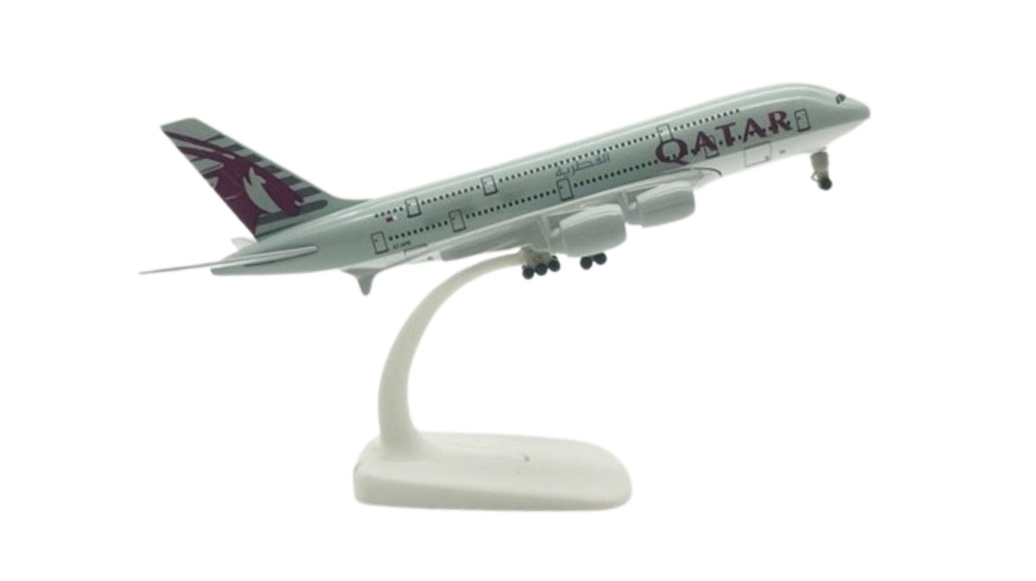 Mô hình máy bay Qatar Airbus A380 20cm MB20075 