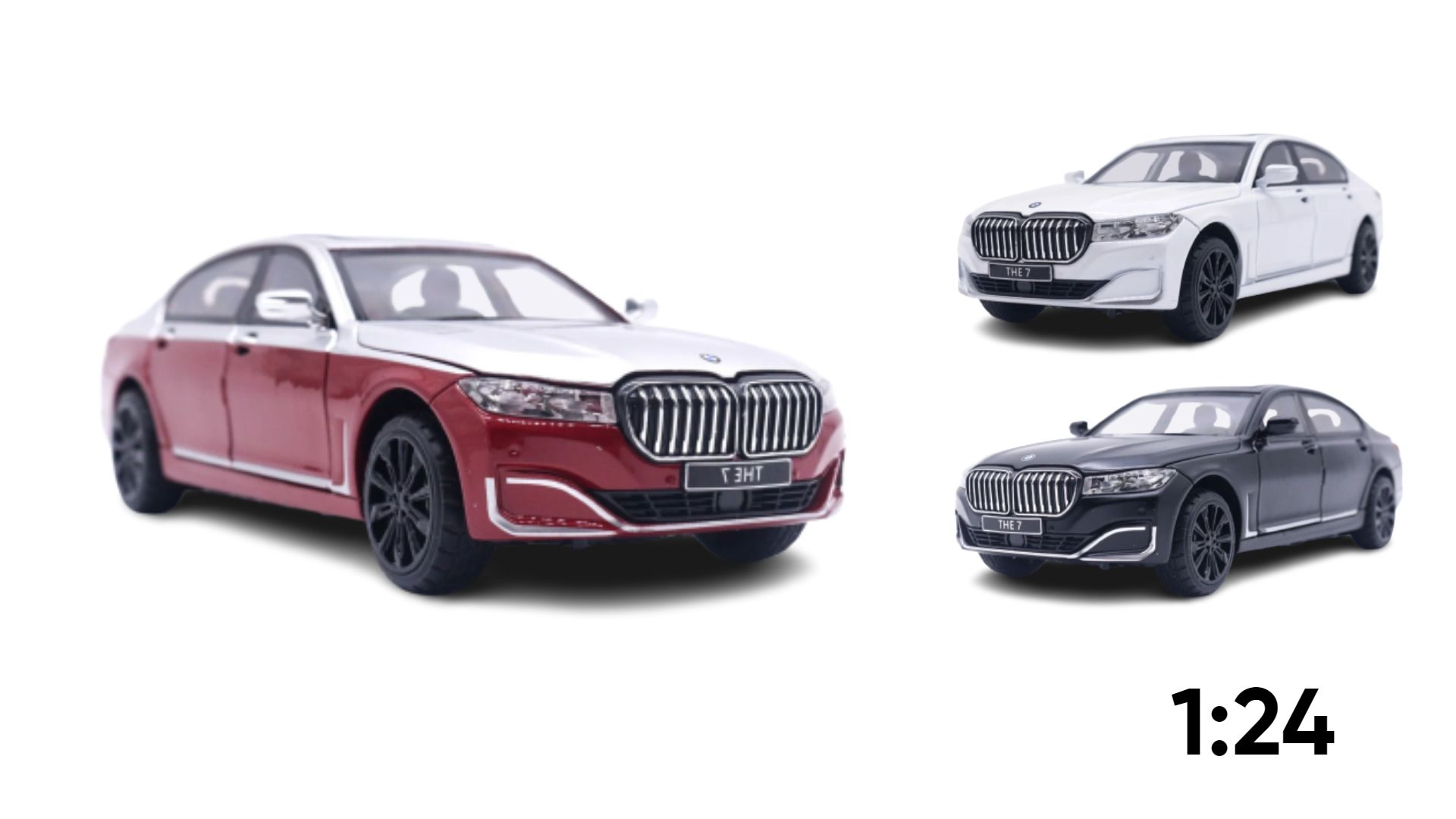  Mô hình xe BMW 760LI full kính full open tỉ lệ 1:24 Chimei model OT034 