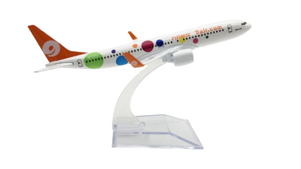  Mô hình máy bay 9Air.com boeing B737 kích thước 16cm MB16200 