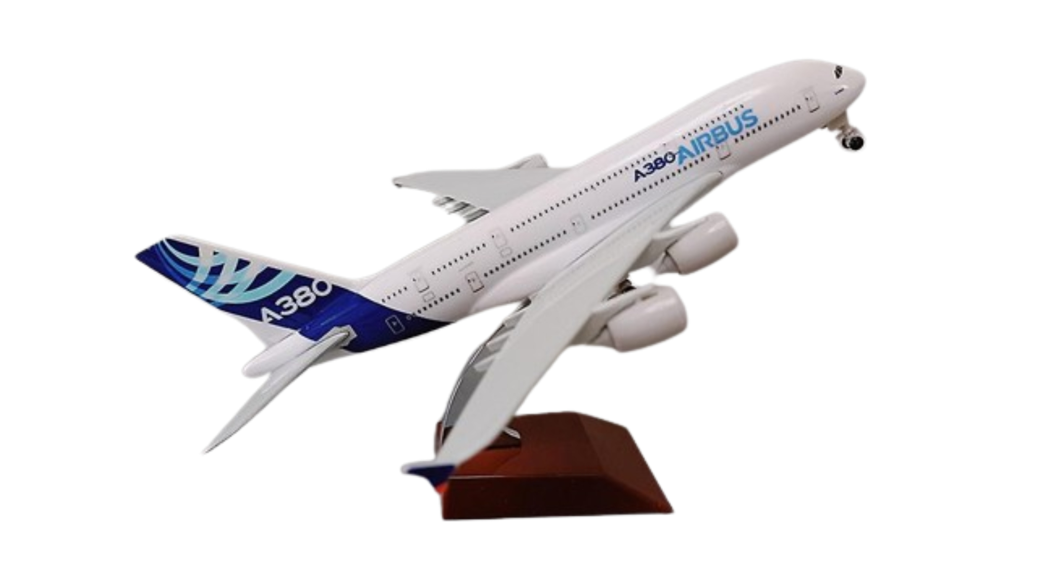  Mô hình máy bay USA Airbus A380 bánh vuông 20cm MB20103 