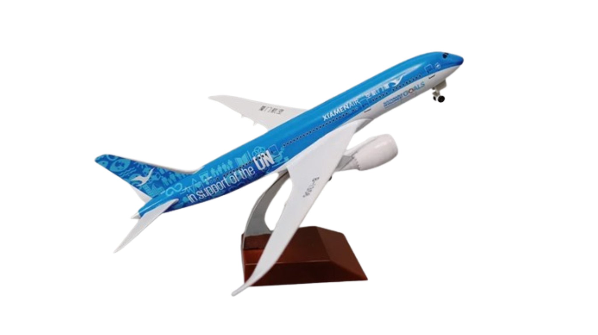  Mô hình máy bay Xiamen Airlines Boeing B787 United Nations Dream kích thước 20cm MB20099 