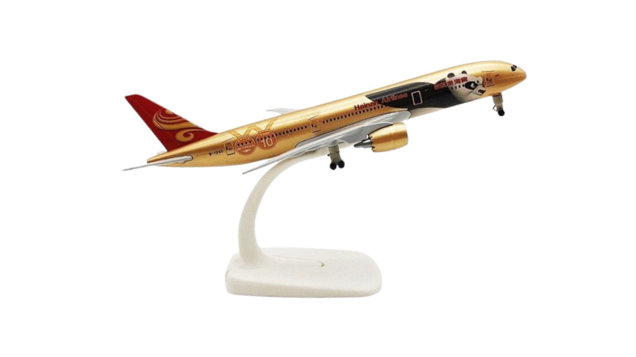  Mô hình máy bay Hainan Panda Boeing B787 gold kích thước 20cm MB20090 