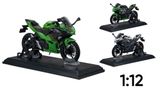  Mô hình xe Kawasaki Ninja 400 có đế tỉ lệ 1:12 Huayi Alloy MT060 