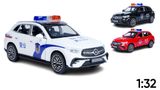  Mô hình xe cảnh sát Mercedes GLC400E Police có đèn âm thanh full open tỉ lệ 1:32 Alloy OT365 