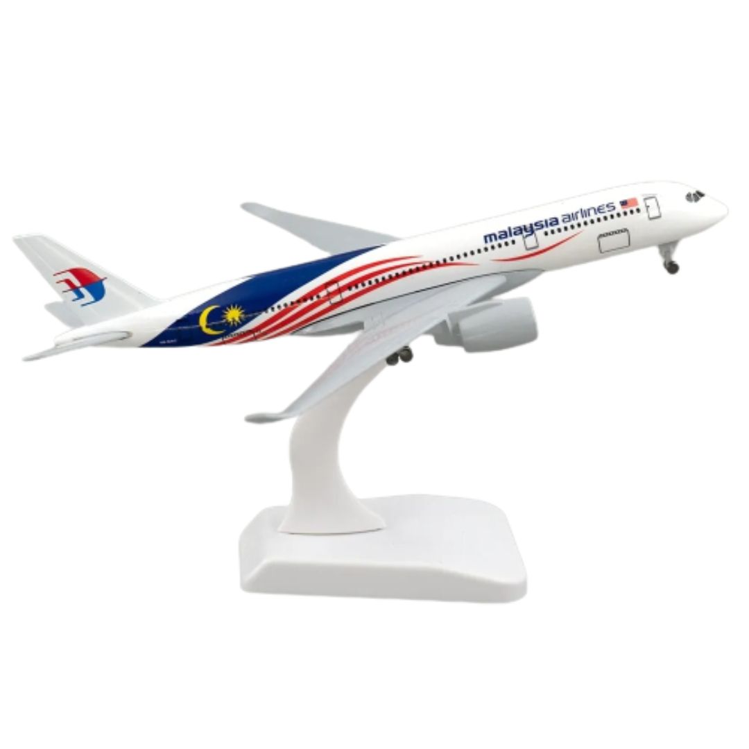  Mô hình máy bay Malaysia Airlines Negaraku Livery Airbus A350 có bánh xe MB20058 