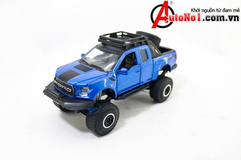  Mô hình Ford Raptor F150 Offroad full open - có đèn - âm thanh tỉ lệ 1:32 Miniauto OT32040 