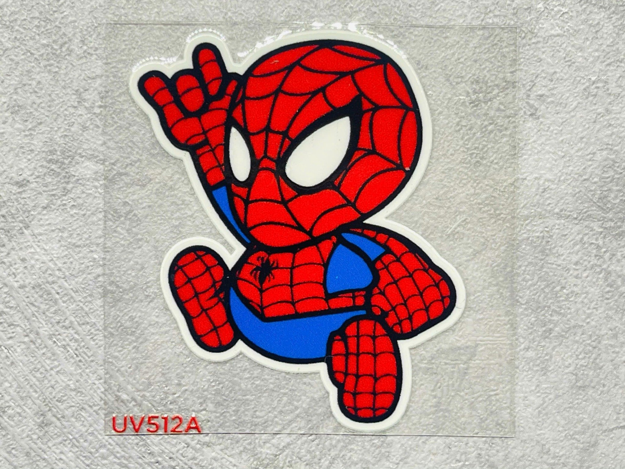  Decal UV spider man trang trí mô hình - điện thoại - laptop - máy tính - nón - ly - mica chống nước - chống trầy - chống uv kích thước 5 x 5cm Autono1 UV512 