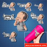  Decal UV Meme baby trang trí mô hình - điện thoại - laptop - máy tính - nón - ly - chống uv kích thước 10x5cm Autono1 UV516 