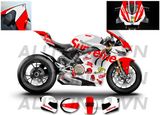  Decal nước độ Ducati Panigale V4S Supreme Red - Decal fullface Ducati Supreme tỉ lệ 1:12 Autono1 DC600f 
