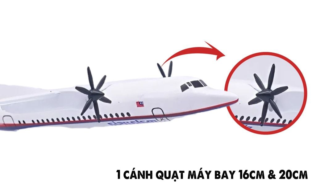  Cánh quạt 6 cánh dành cho mô hình máy bay ATR72 16cm và 20cm PK522 