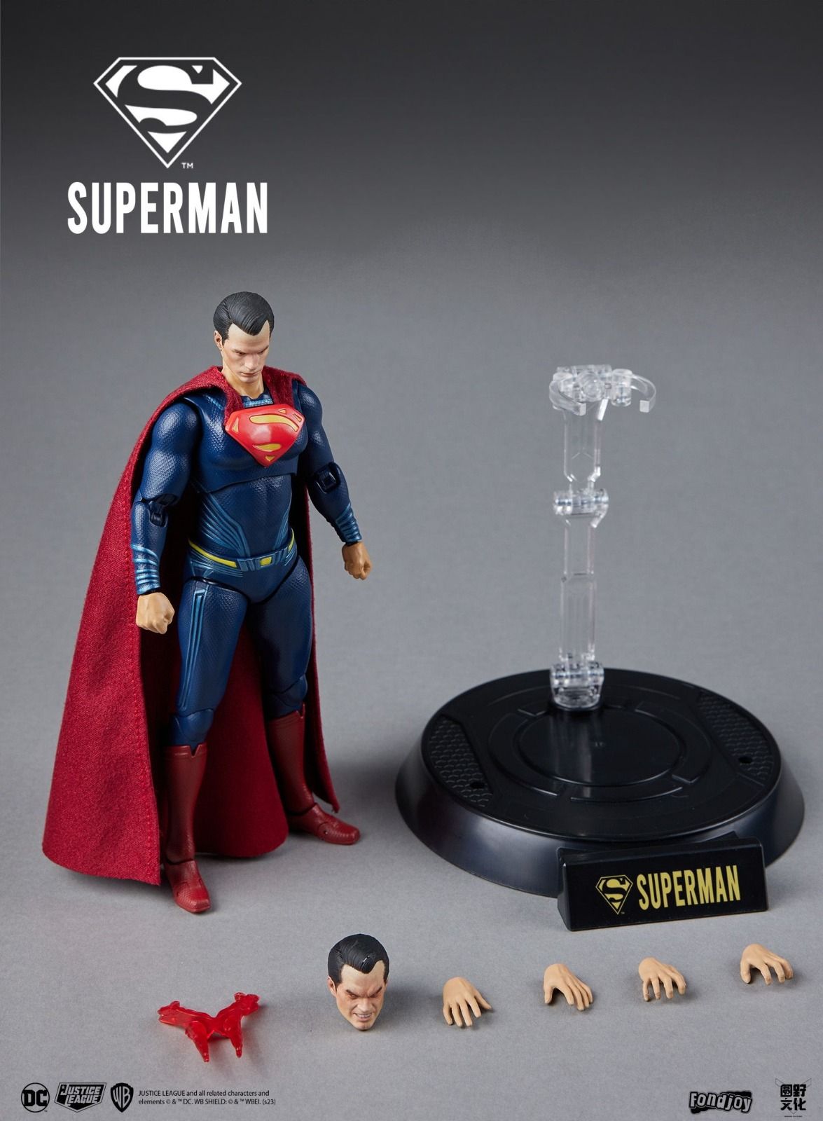  Mô hình nhân vật DC Superman Form Man of Steel tỉ lệ 1:9 19CM FondJoy FG280 