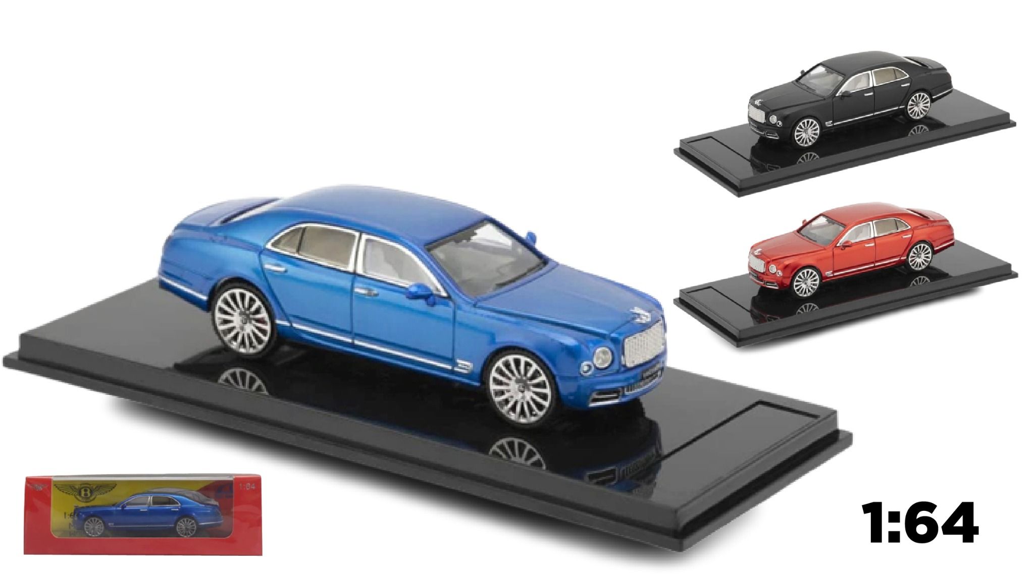  Mô hình xe Bentley Mulsanne 1:64 Sc Models 8099 