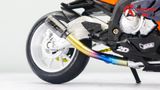  Mô hình xe độ Bmw S1000rr Hàm Cá Mập Gray - Orange - Pô Sc 1:12 Autono1 MSZ D224H 