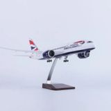  Mô hình máy bay Anh Quốc British Airways Boeing B787 47cm có đèn led tự động theo tiếng vỗ tay hoặc chạm MB47045 