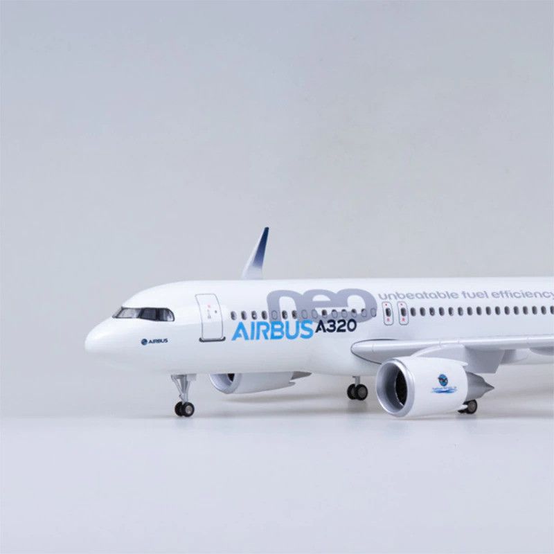  Mô hình máy bay USA Airbus A320 Neo có đèn led tự động theo tiếng vỗ tay hoặc chạm 47cm MB47035 