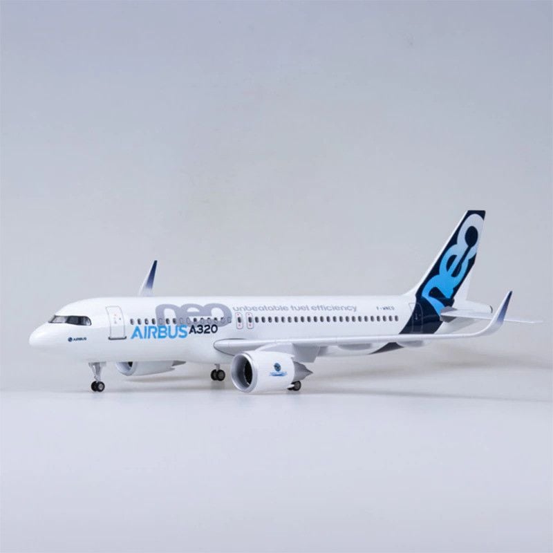  Mô hình máy bay USA Airbus A320 Neo có đèn led tự động theo tiếng vỗ tay hoặc chạm 47cm MB47035 