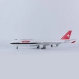  Mô hình máy bay Thụy sĩ Swiss Air Boeing B747 47cm có đèn led tự động theo tiếng vỗ tay hoặc chạm MB47053 