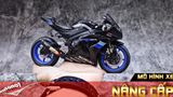  Mô hình xe độ Suzuki Gsx-R1000 Black Mâm độ pô 1:12 Autono1 D110C 