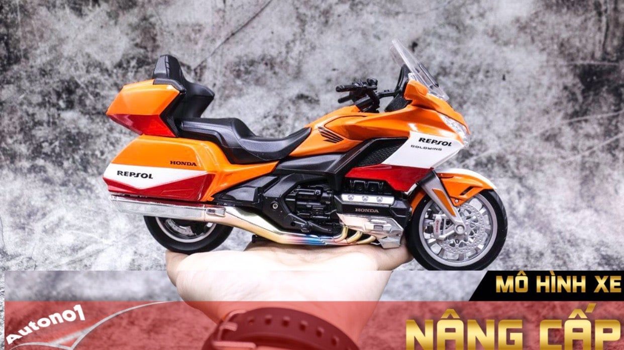  Mô hình xe độ Honda Goldwing 2020 Custom Repsol V2 1:12 Autono1 Welly D169C 