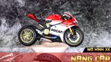  Mô hình siêu Xe Ducati 1299 Panigale S Custom 50th Anniversary Red White 1:12 Autono1 D220H 