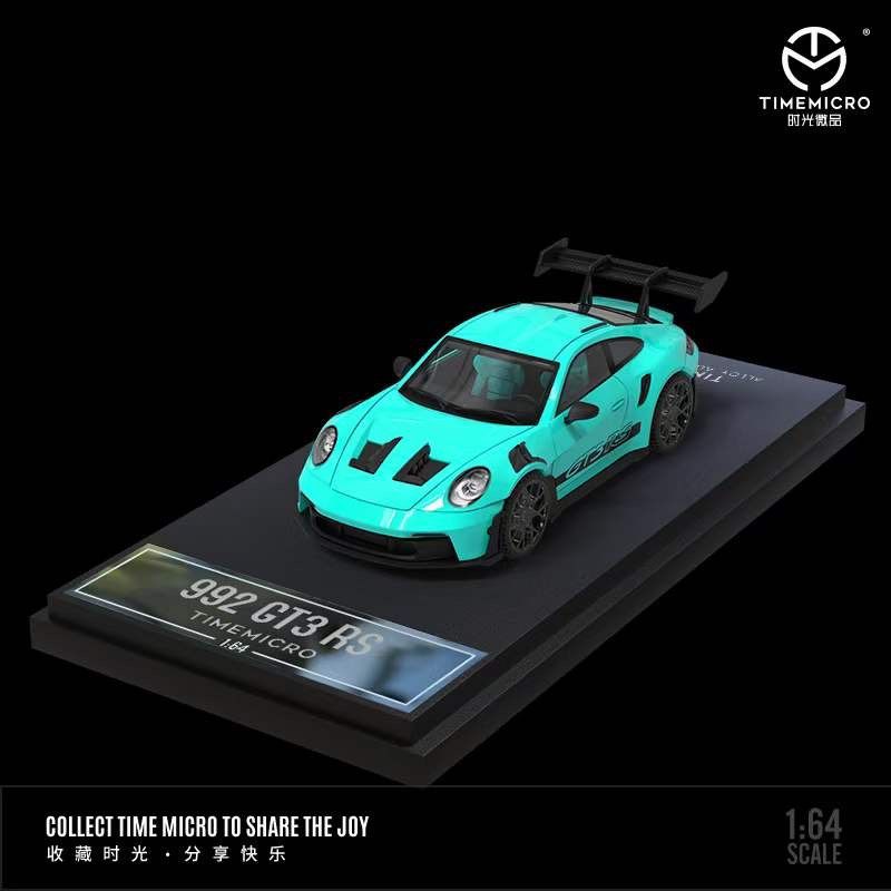  Mô hình xe Porsche 992 GT3 RS Tiffany Blue limited edition 1:64 Time micro 