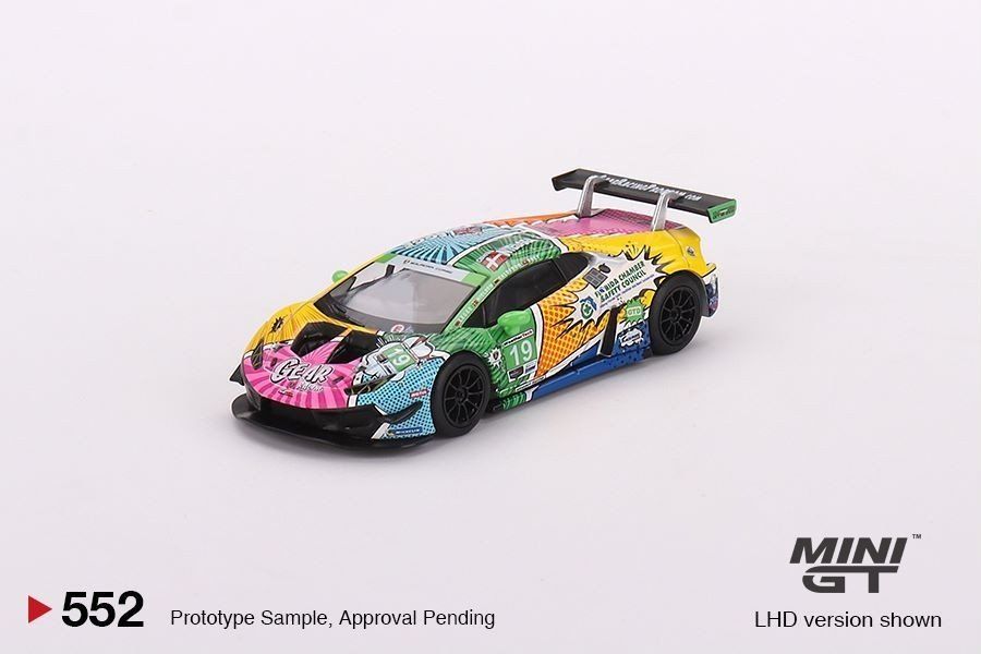  Mô hình xe Lamborghini Huracán GT3 EVO #19 GEAR Racing 2020 IMSA Daytona 24 Hrs tỉ lệ 1:64 MiniGT 