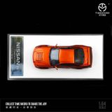  Mô hình xe Nissan GTR34 orange metal mở được capo trước tỉ lệ 1:64 Time micro TM643408 