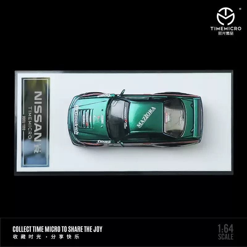  Mô hình xe ô tô Nissan GTR 34 Mazora 33 Chameleon tỉ lệ 1:64 Time micro TM643418 