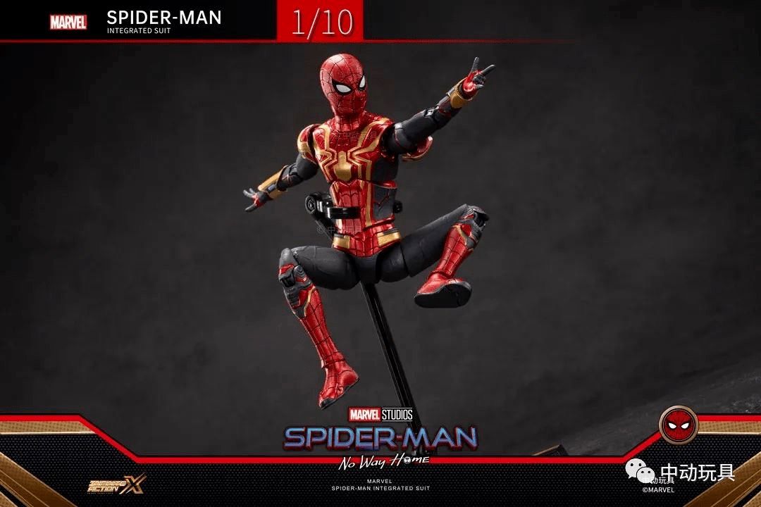  Mô hình nhân vật Marvel người nhện Spider man Integreated Suit SHF No way home tỉ lệ 1:10 18CM ZD Toys FG269 