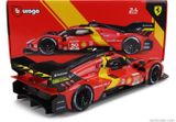  Mô hình xe Ferrari 499P 3.0L turbo V6 team Ferrari Corse #50 - #51 24h Le Mans 2023 tỉ lệ 1:18 Bburago OT374 