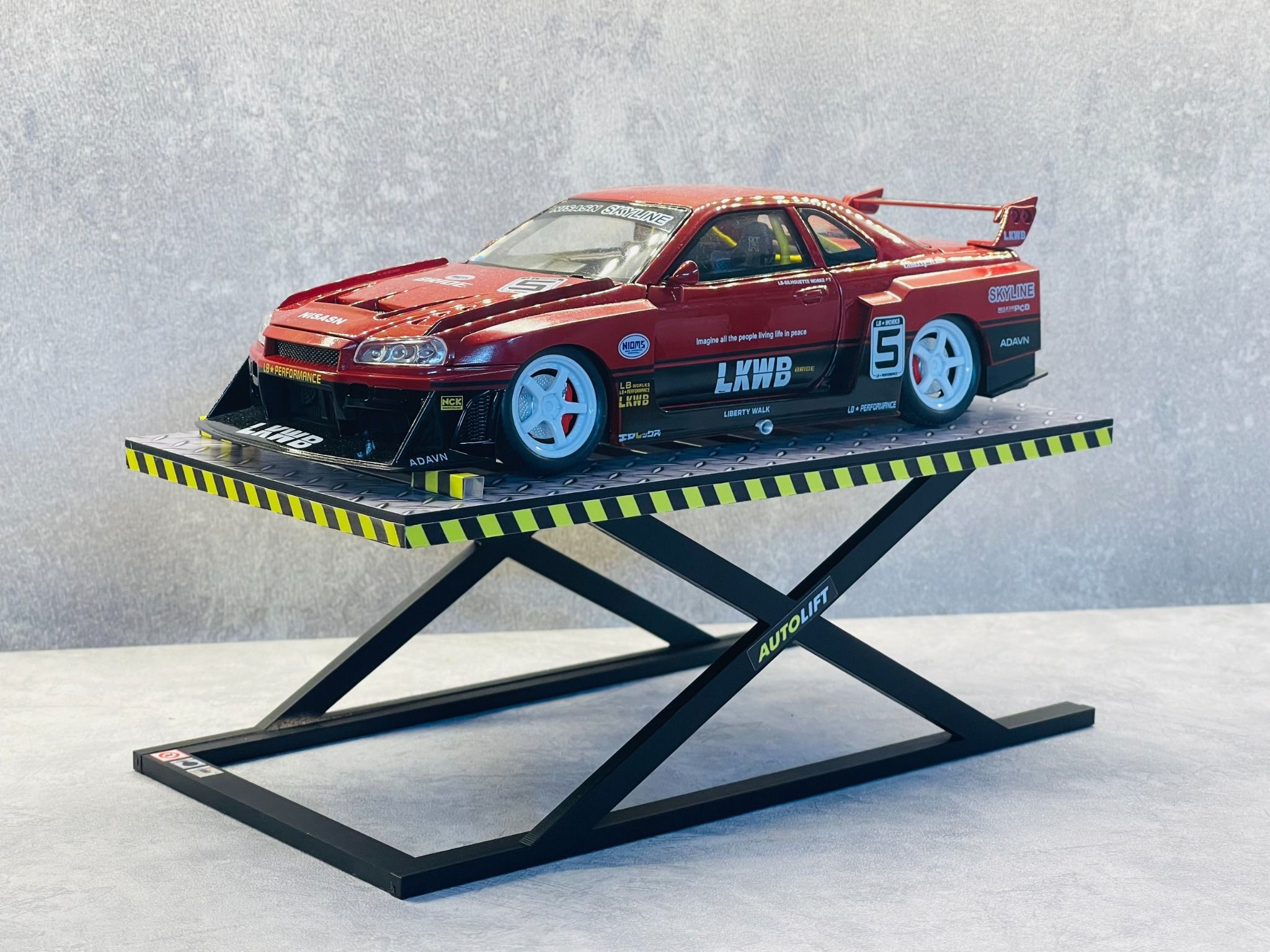  Phụ kiện bàn nâng xe mô hình bằng mica tỉ lệ 1:24 - 1:18 - 1:64 Autono1 PK476 