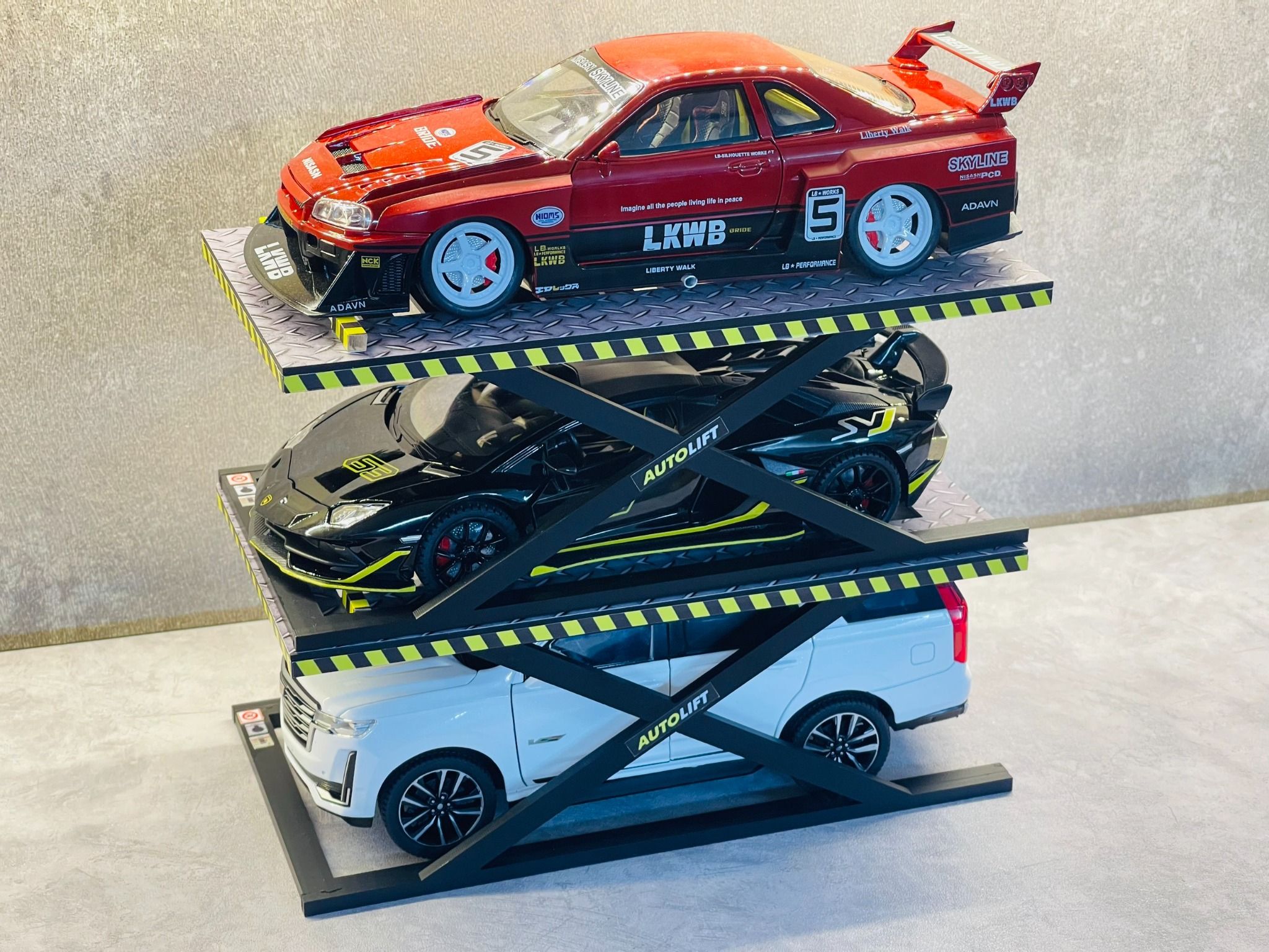  Phụ kiện bàn nâng xe mô hình bằng mica tỉ lệ 1:24 - 1:18 - 1:64 Autono1 PK476 