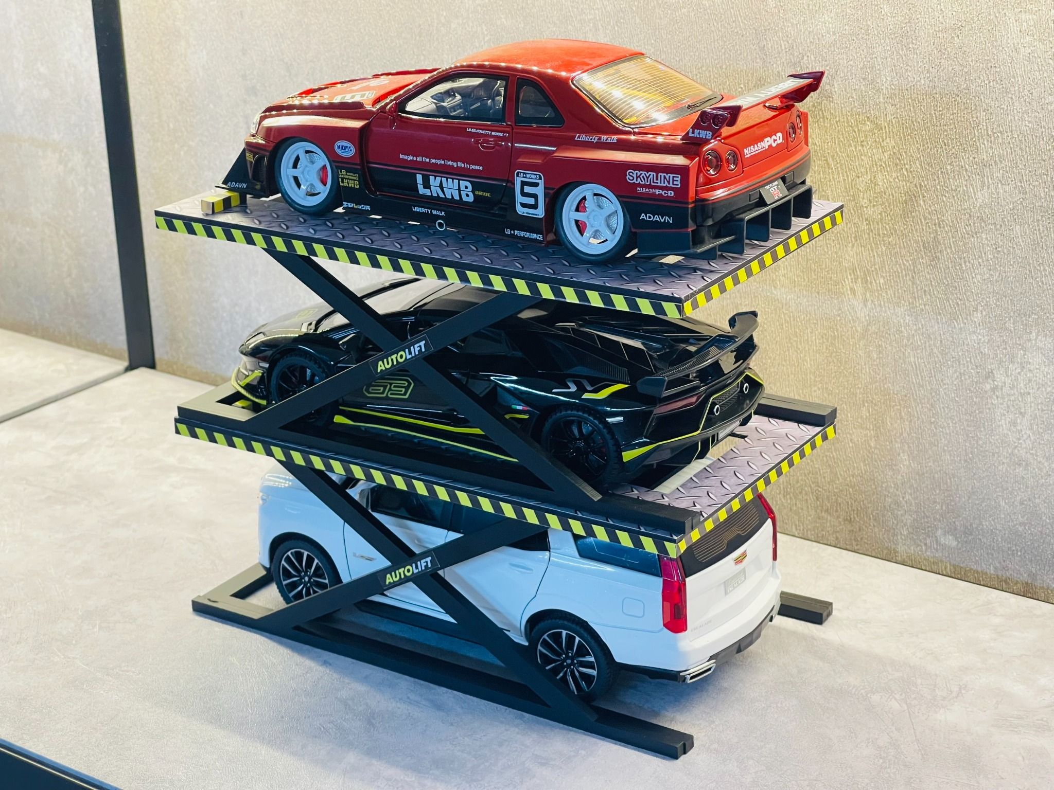  Phụ kiện bàn nâng xe mô hình bằng mica tỉ lệ 1:24 - 1:18 - 1:64 Autono1 PK476 