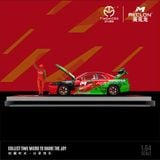  Mô hình xe Nissan GT-R R34 Macron Coating Simulation tỉ lệ 1:64 Time micro TM646310 